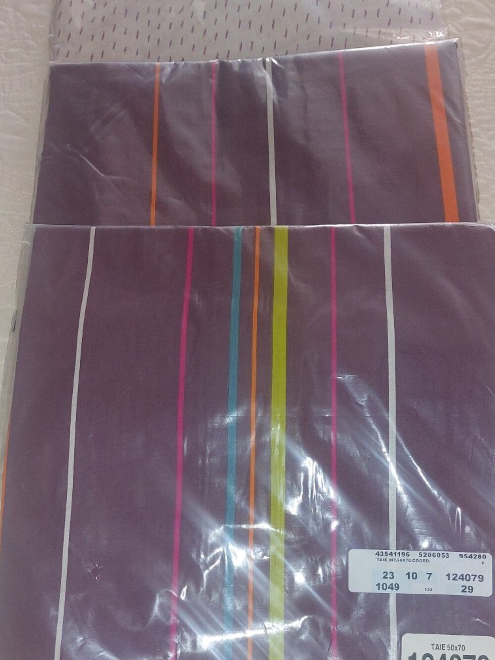NWT - Bedsheet set for Twin with pillow - cotton - from France